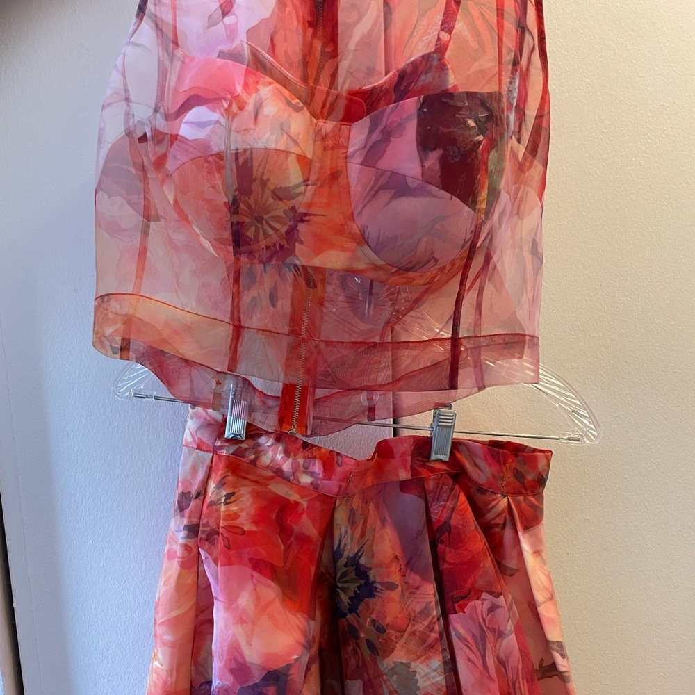 BeBe top and skirt set